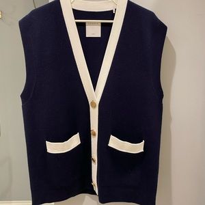 Sandro Myriam Sleeveless Cardigan (size 1/S)